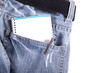 Notizblock in der Tasche