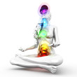 Illustration: Chakra Meditation. Chakra Meditation.