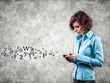 Photo: Girl with phone Girl with phone