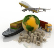 Illustration: types of transport of transporting are loads. types of transport of transporting are loads.