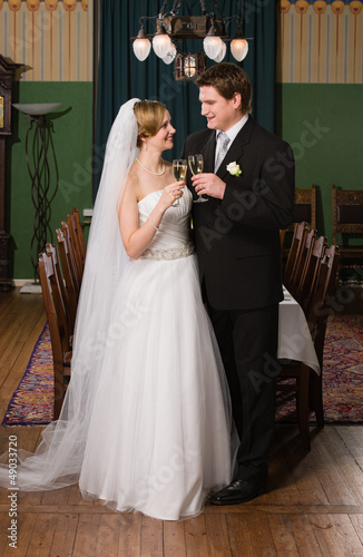 Photo: Toasting bride and groom Toasting bride and groom