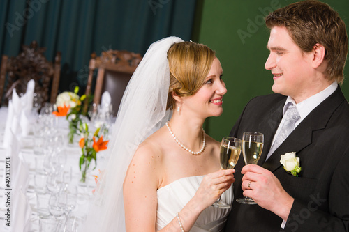 Photo: Toasting bride and groom Toasting bride and groom