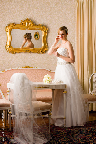 Photo: Bride and pink room Bride and pink room