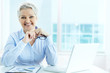 Businesswoman in office