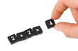 Foto: Hand and solution Hand and solution