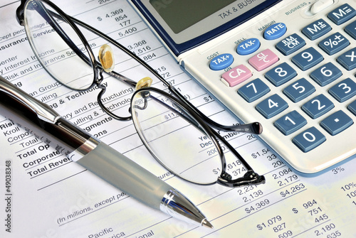 Photo: Audit the financial report of a company Audit the financial report of a company