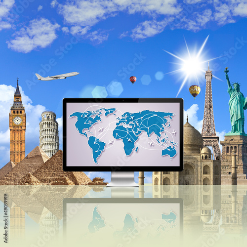 Illustration: Travel the world monuments Travel the world monuments