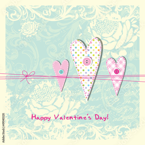 Vector: Valentine's card with copy space Valentine's card with copy space