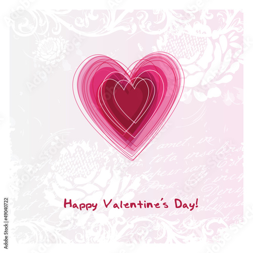 Vector: Valentine's card with copy space Valentine's card with copy space