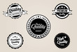 Premium QualiGuarantee Labels and Badges - retro vintage style