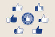 Collection of thumb up vector signs