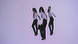 Vídeo: Business women dance energetically. Real shot, TV screen Business women dance energetically. Real shot, TV screen