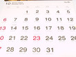 October 2013  Gregorian and lunar calender from Thailand