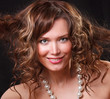 Woman making a funny face