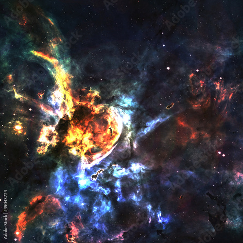 Illustration: Star field in deep space many light years far from the Earth Star field in deep space many light years far from the Earth