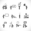 Business man metaphors - figure set collection 2