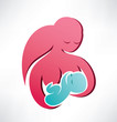 Vector: mother and baby vector icon mother and baby vector icon