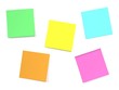 Sticker notes isolated on the white background