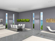 modernes Interior mit Aquarium