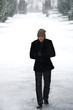 Photo: Young good looking male outdoors in snow Young good looking male outdoors in snow