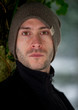 Photo: Young good looking male outdoors in snow Young good looking male outdoors in snow