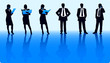 Businessmen silhouettes