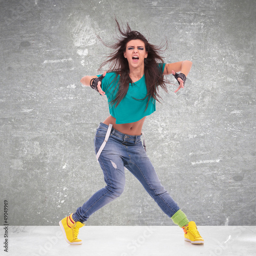 Photo: dancer posing and screaming dancer posing and screaming