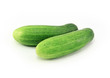 Photo: Cucumber isolated over white background. Cucumber isolated over white background.