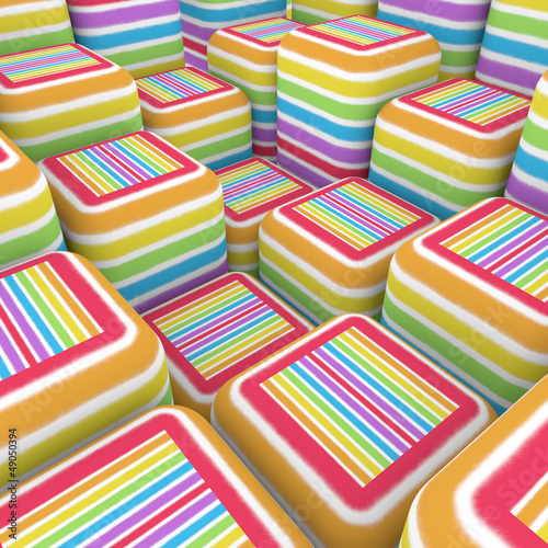 Illustration: graffiti spray line soft cube 3d render copmposition graffiti spray line soft cube 3d render copmposition