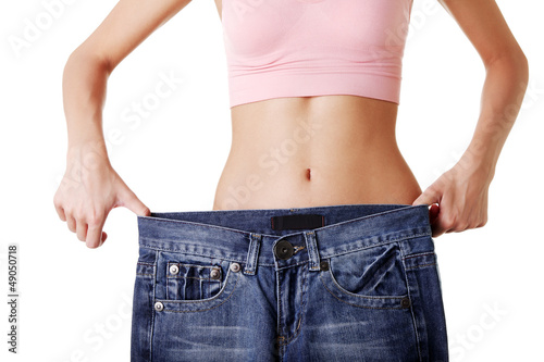 Photo: Fit woman with big pants Fit woman with big pants