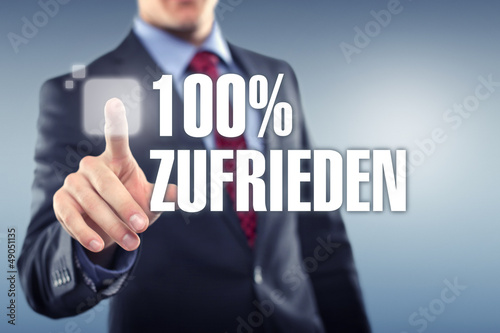 Illustration: 100% Zufrieden 100% Zufrieden