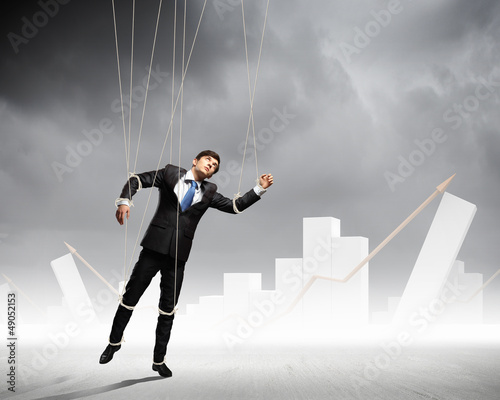 Photo: Puppet businessman Puppet businessman