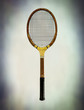 aged tennis racket