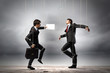 Puppet businesspeople