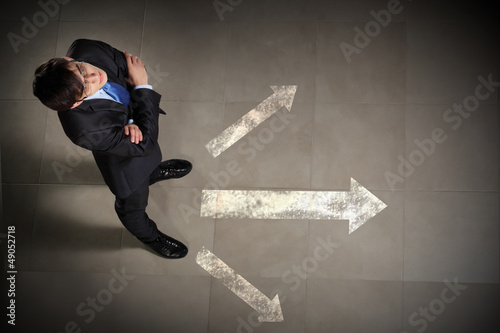 Photo: Image of businessman top view Image of businessman top view