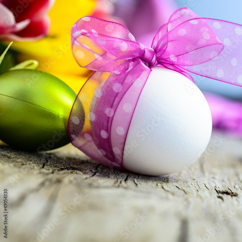 Photo: Frühstücksei mit hübscher Schleife Frühstücksei mit hübscher Schleife