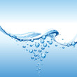 Abstract Water Background With Bubbles