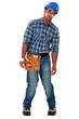 An injured construction worker.