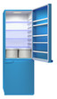 Illustration: refrigerator on a white background refrigerator on a white background