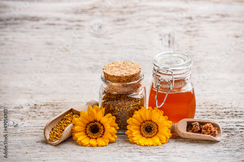 Photo: Still life of honey Still life of honey