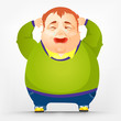 Vector: Cheerful Chubby Men Cheerful Chubby Men