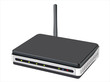 Wireless router isolated on white background
