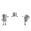 3d rendered illustration of a trash can character