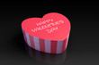 Valentine's day heart shaped box