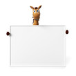 3d rendered illustration of a cute horse