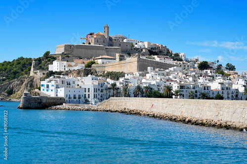 Photo: Sa Penya and Dalt Vila districts in Ibiza Town, Balearic Islands Sa Penya and Dalt Vila districts in Ibiza Town, Balearic Islands