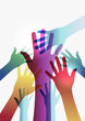 Vector: Rainbow transparency hands EPS10 Rainbow transparency hands EPS10