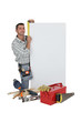 craftsman taking measurements