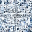 A large business collage with people and different words