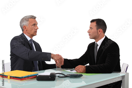 Photo: A business handshake A business handshake
